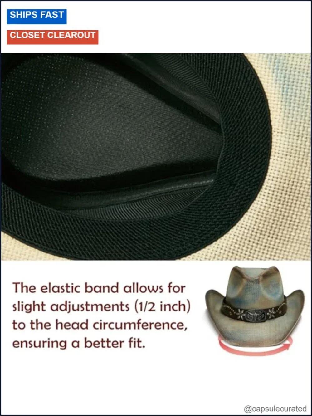 Western Straw Cowboy Hat with Decorative Bands - Unisex Wide Brim